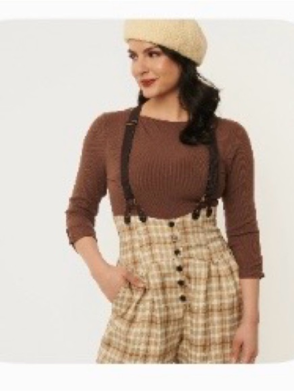 Unique Vintage Brown Gracie Top